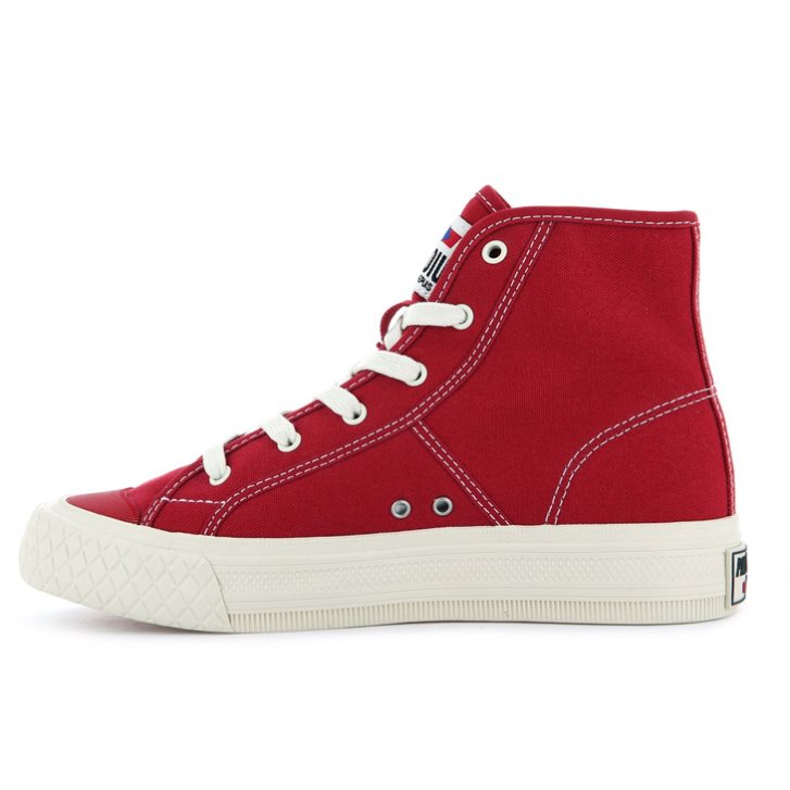 Palladium Palla Louvel High Tops Men's Sneakers Red | UK H190-WDU